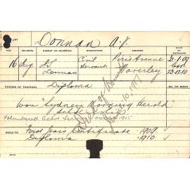 DONNAN, AV (Hawkesbury Diploma of Agriculture (HDA))