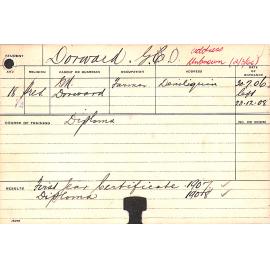 DORWARD, GO (Hawkesbury Diploma of Agriculture (HDA))