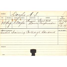 DOYLE, AJ (Teachers Training College Student)