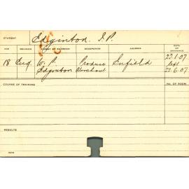 EDGINTON, JP (Course Not Identified)