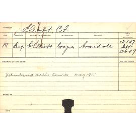 ELLIOT, CF (Course Not Identified)