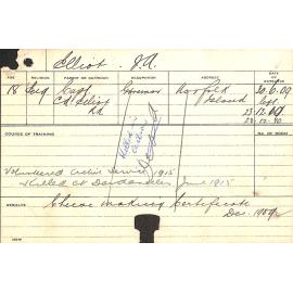 ELLIOT, Jack A (Certificate - Cheesmaking)