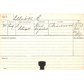 ELLIOTT, R (Course Not Identified)