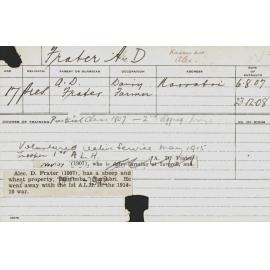 FRATER, Alec D (Practical Course)