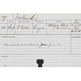 FULLER, E (Course Not Identified)