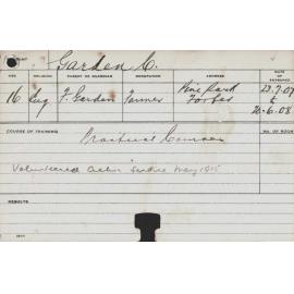 GARDEN, C (Practical Courses)