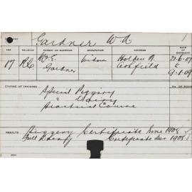 GARDNER, WA (Special Course - Piggery, Dairy & Practical)