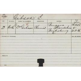 GIBSON, E (Practical Class)