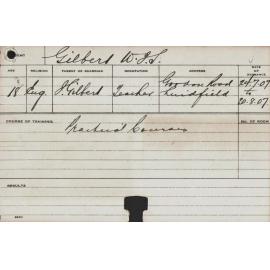 GILBERT, WJS (Practical courses)