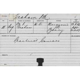 GRAHAM, JM (Practical Courses)