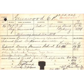 GREENWOOD, CP (Hawkesbury Diploma of Agriculture (HDA)/ Hawkesbury Diploma in Dairy (HDD))