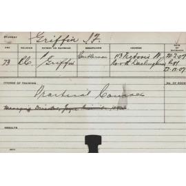 GRIFFIN, JF (Practical Course)