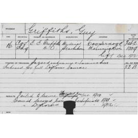 GRIFFITHS, Guy (Hawkesbury Diploma of Agriculture (HDA))