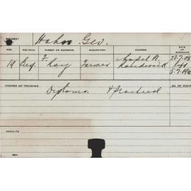 HAHN, George (Diploma & Practical)