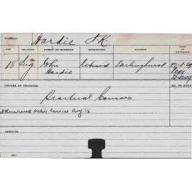 HARDIE, JKV (Practical Courses)