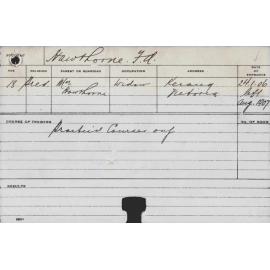 HAWTHORNE, Frank A (Practical courses)