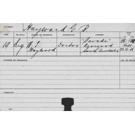 HAYWARD, GB (Practical Class)