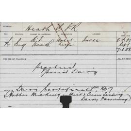 HEATH, EJR (Practical Special Dairy)