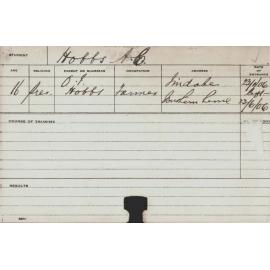 HOBBS, Eric (Course Not Identified)