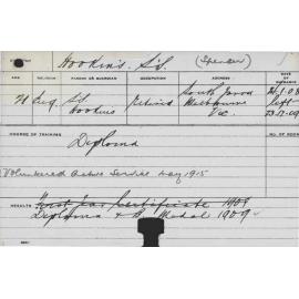 HOOKINS, Spencer S (Diploma)