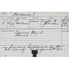 HORDERN, FW (Special Course - Dairy & Dairy)