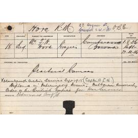 HORE, R Mitchell (Practical Courses)