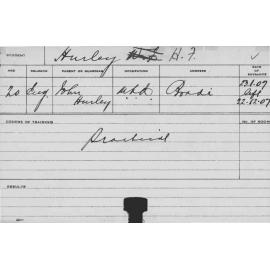 HURLEY, HF (Practical)