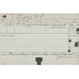 LANGLEY, WE (Cheese Making, Milk & Cream Testing Certificate)