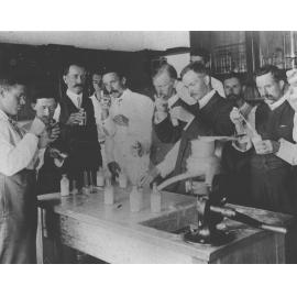 Chemical Laboratory (interior) - Butterfat testing (Babcock test) [Hawkesbury Agricultural College (HAC)]