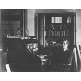 Portrait: Cuthbert Potts - sitting in his study [Hawkesbury Agricultural College (HAC)]