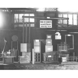 Carpenter's Shop - Examples of students' work [Hawkesbury Agricultural College (HAC)]