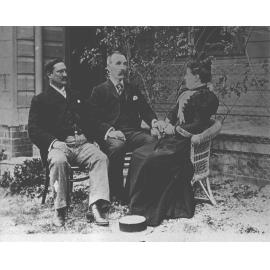 Charles T Musson and wife and perhaps JJ McCue (Poultry) [Hawkesbury Agricultural College (HAC)]