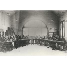 Biology Laboratory (Science Lecture Room) - Students at work [Hawkesbury Agricultural College (HAC)]
