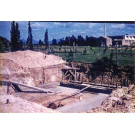 Olympic Swimming Pool - Construction (print 09 of 18) - Excavation for the deep end of the pool [Hawkesbury Agricultural College (HAC)]