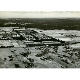 Overview of College from West - Memorial Library but no new swimming pool [Hawkesbury Agricultural College (HAC)] - Print 2 of 2