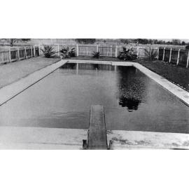 Swimming Pool (first) - from diving board end [Hawkesbury Agricultural College (HAC)]