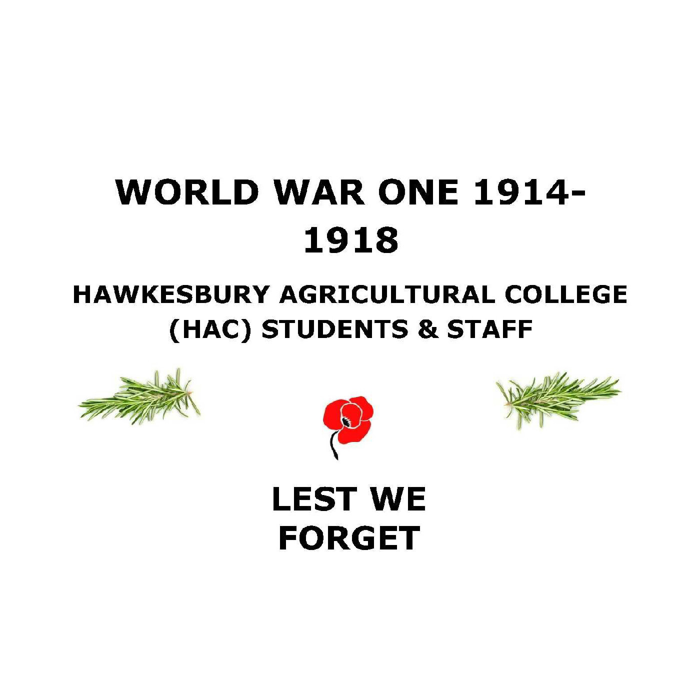 WORLD WAR ONE 1914-1918