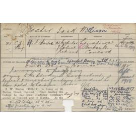 BAXTER, Jack Willison (Special course - Dairy)