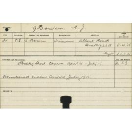 BOWEN, Charles J (Short course - Poultry)