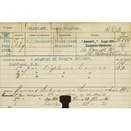 BRENNAND, James Hampton (Hawkesbury Diploma of Agriculture (HDA))