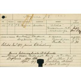 BYRNE, Jack E (Hawkesbury Diploma of Agriculture (HDA) (Burdekin Medal) & Intermediate Certificate)