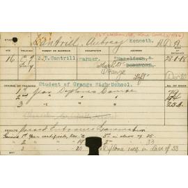 CANTRILL, Aubrey K (Hawkesbury Diploma of Agriculture (HDA)(Dux))