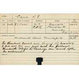 CARR, KE (Short Course - Orchard)