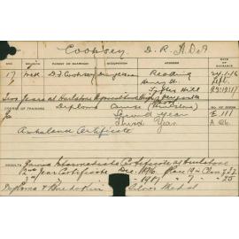 COOKSEY, DR (Hawkesbury Diploma of Agriculture (HDA))