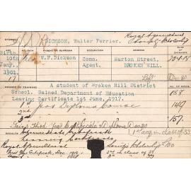 DICKSON, Walter Ferrier (Hawkesbury Diploma of Agriculture (HDA))