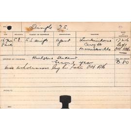 DINGLE, Geoffrey Seccombe (Hawkesbury Diploma of Agriculture (HDA))