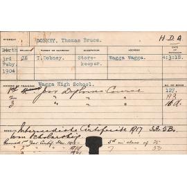 DOBNEY, Thomas Bruce (Hawkesbury Diploma of Agriculture (HDA))