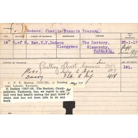 DODSON, Charlie Francis Frarers (Short Course - Plots, Dairy & Poultry)