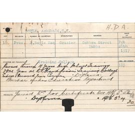 DOYLE, Archibald GK (Hawkesbury Diploma of Agriculture (HDA))