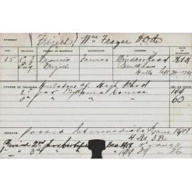 FRIZELL, William Frazer (Hawkesbury Diploma of Agriculture (HDA))